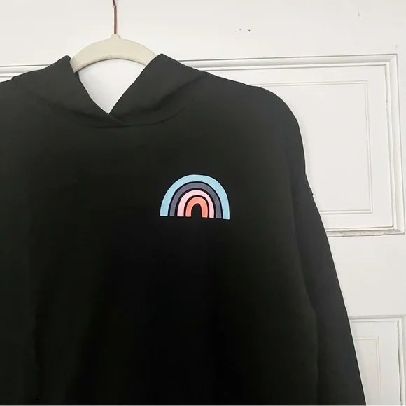 Old Navy Girls “Find Your Happy” Pullover Tunic Hoodie, Size XL (14-16) - Picture 3 of 9